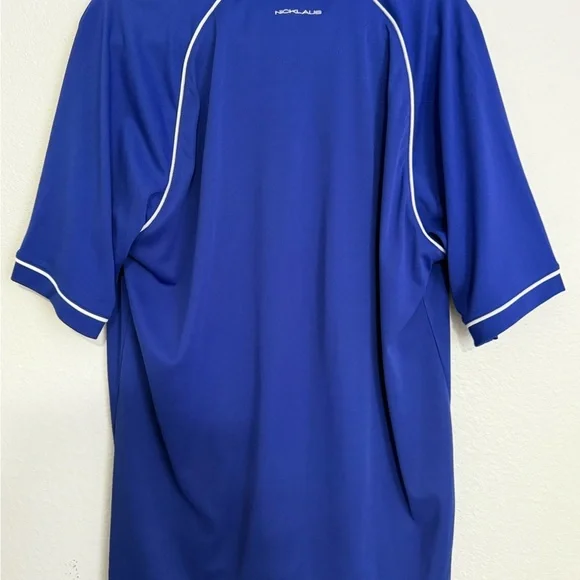 NICKLAUS Golf ⛳️ Vibrant Blue Men's Polo Shirt - Picture 4 of 4
